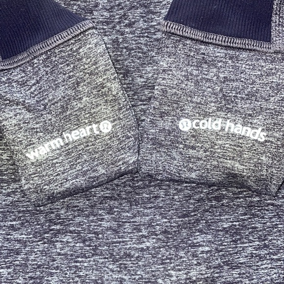 Sz4 Lululemon Full Tilt Half Zip Pullover in Purple Heathered Black Swan EUC - Picture 6 of 9